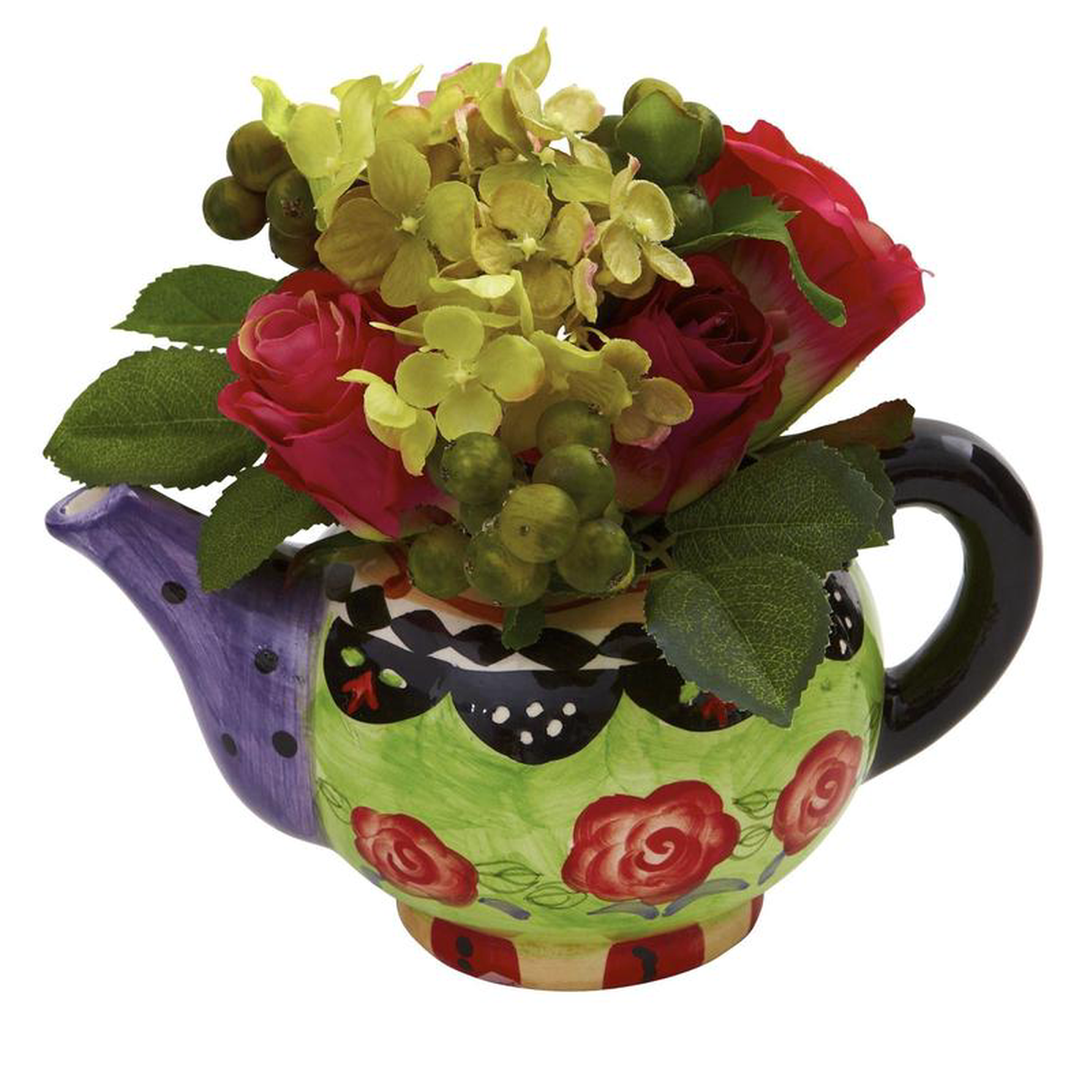 Rose & Hydrangea w/Decorative Vase
