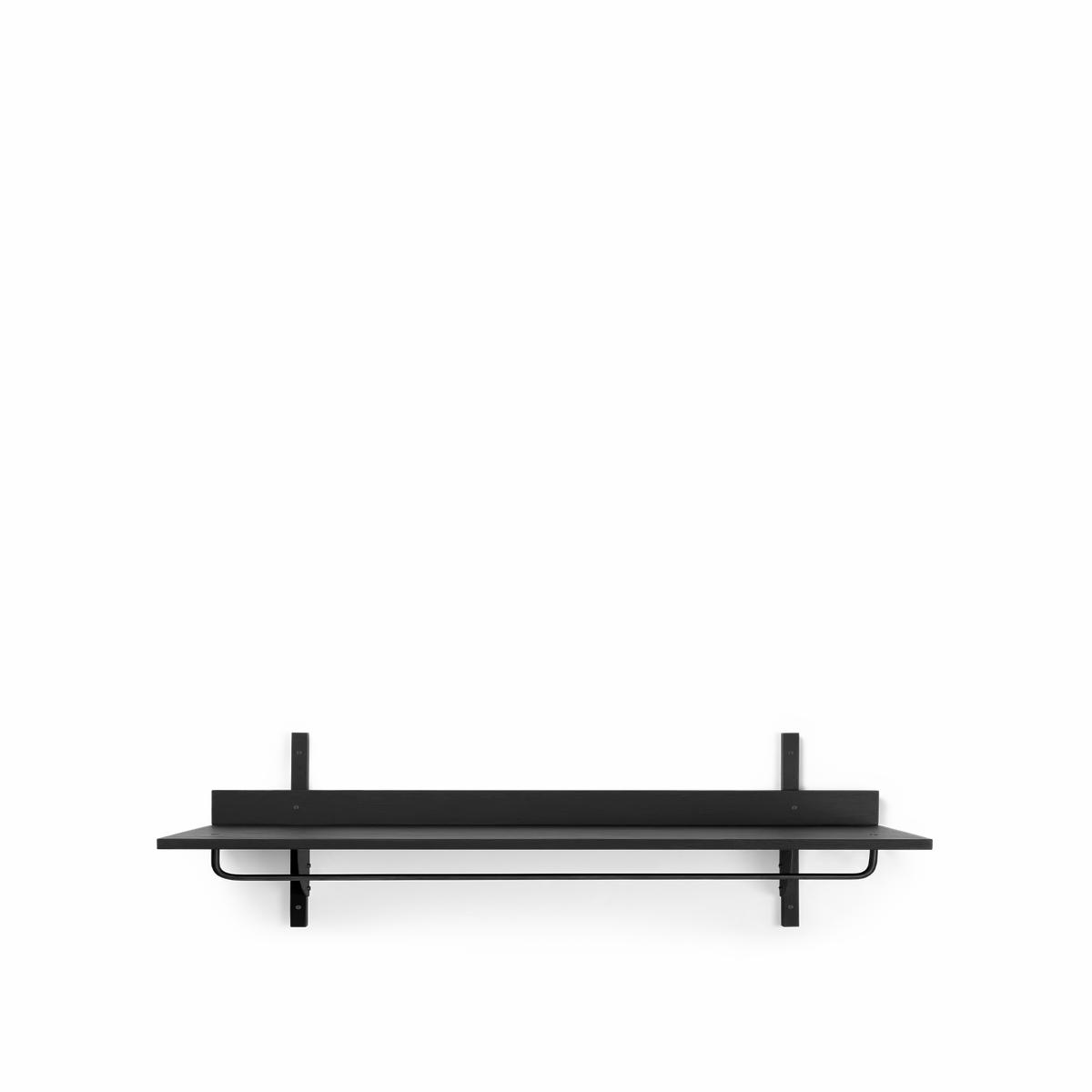 Sector Rack Shelf - Black Ash/Black Brass